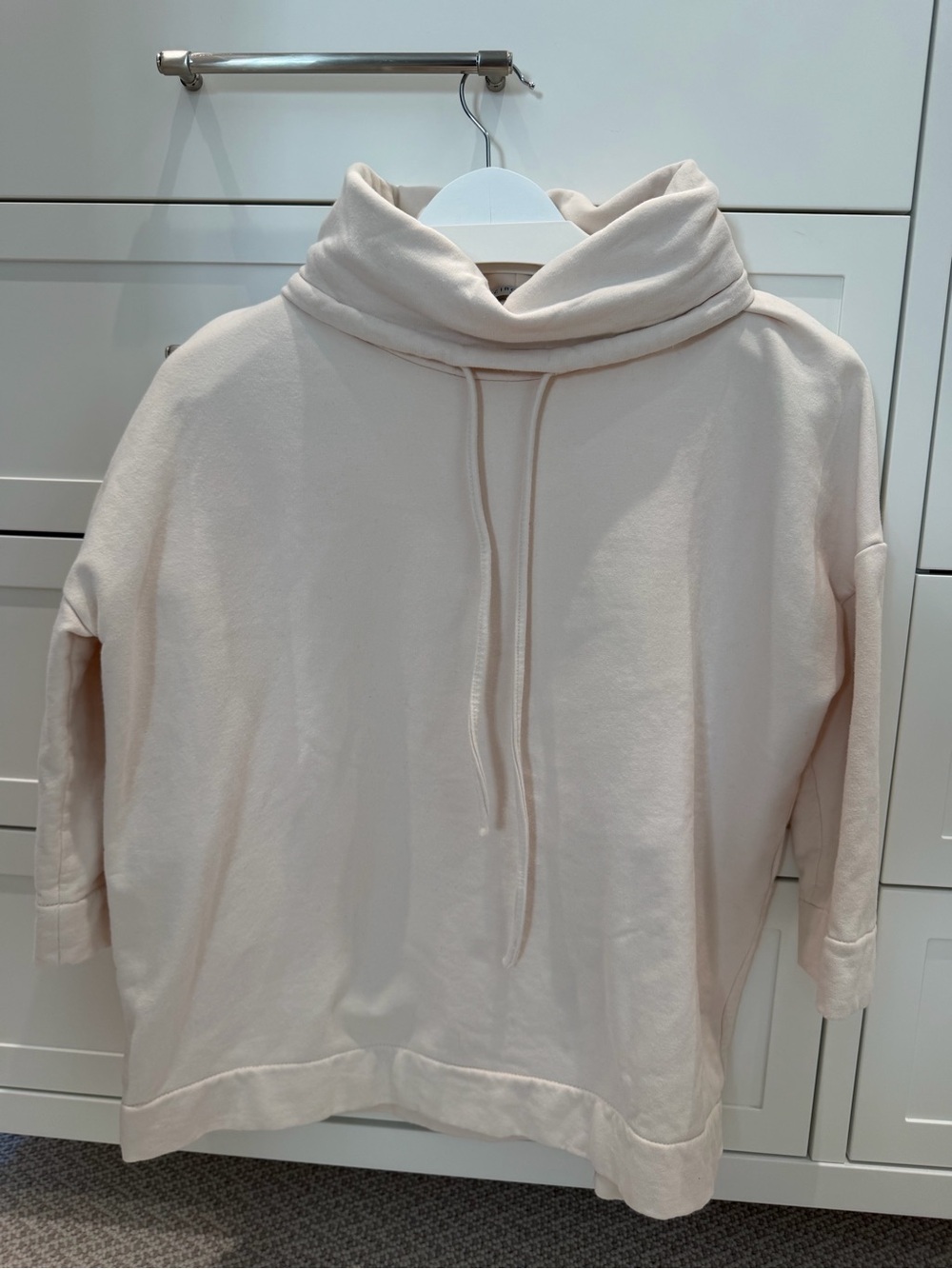 Circolo - Cowl Neck Relaxed Sweatshirt - Cream
